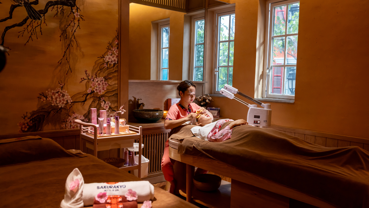 Không gian tại Sakurakyo Hotel & Spa được thiết kế để hướng đến sự thanh tịnh và tái tạo năng lượng