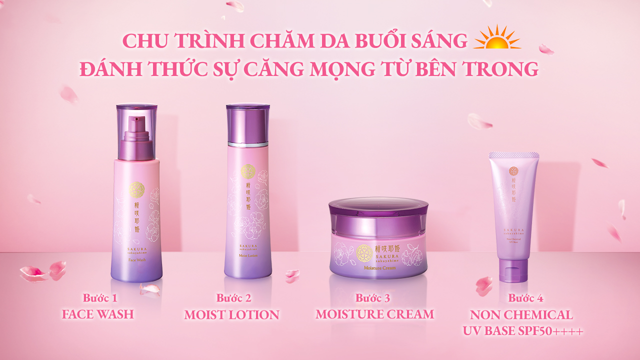 Chu Trình Chăm Sóc Da Buổi Sáng Đánh Thức Vẻ Căng Bóng 