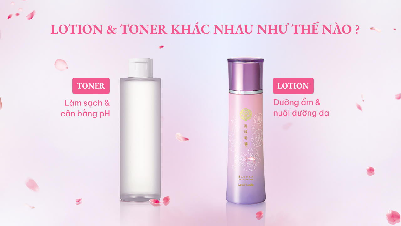 Lotion và toner khác nhau như thế nào