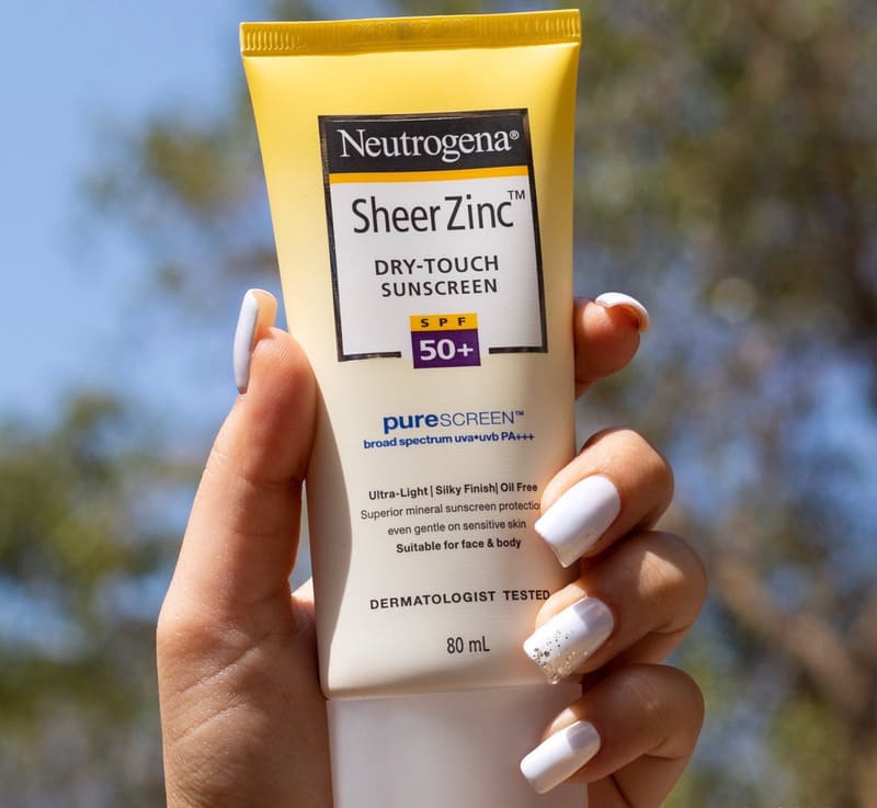 Kem chống nắng Neutrogena Sheer Zinc Dry-Touch Sunscreen Broad Spectrum SPF 50