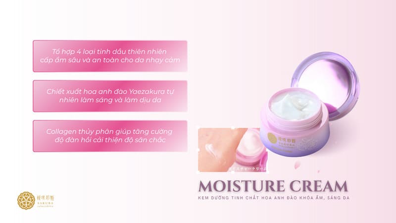 Kem dưỡng Sakura Sakuyahime Moisture Cream