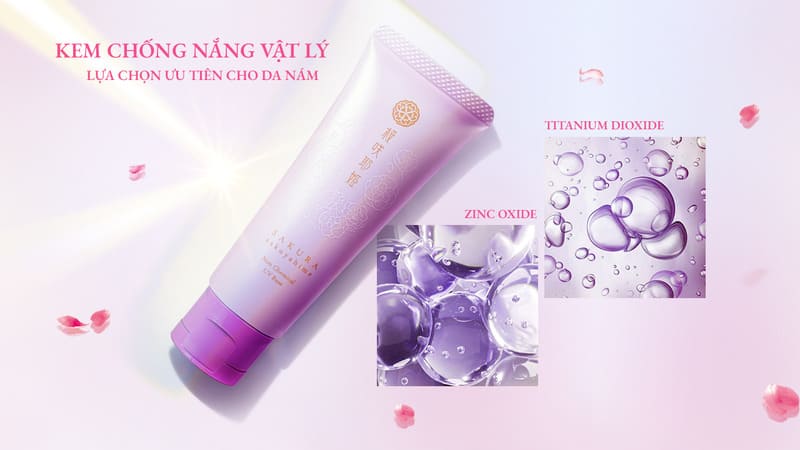 Kem chống nắng vật lý Sakura Sakuyahime