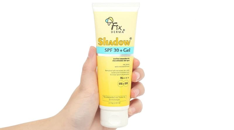 Kem chống nắng cho da khô nhạy cảm Fixderma Shadow SPF30+